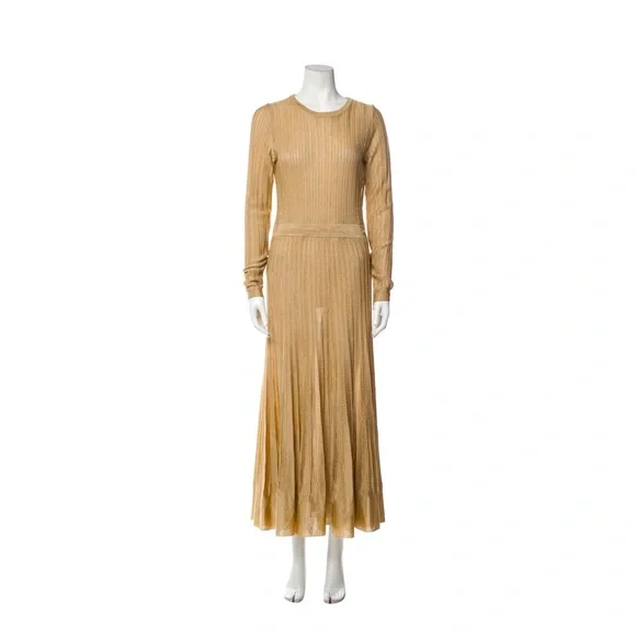 Chanel Gold Dress Size S/FR38 Retail Condition